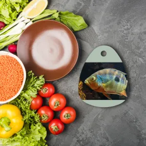 Colorful Fish Sublimation Glass Cutting Board