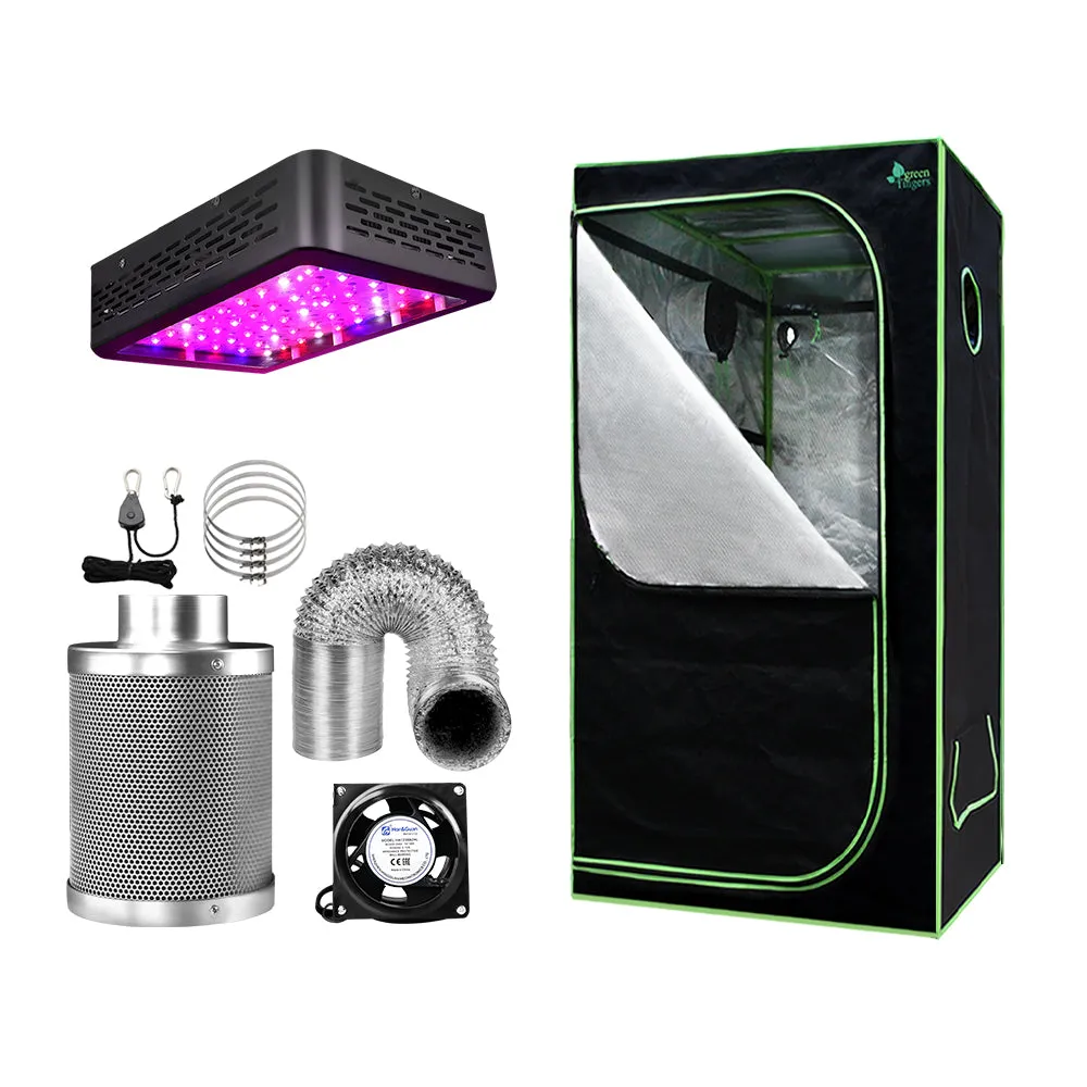 Complete Set Grow Tent 600W LED Grow Light Ventilation Filter Light