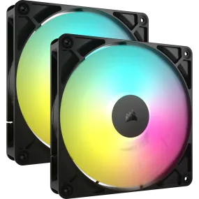 Corsair RS140 ARGB Black 140mm PWM PC Case Fan Dual Fan Pack (2件裝) (CO-9050183-WW)