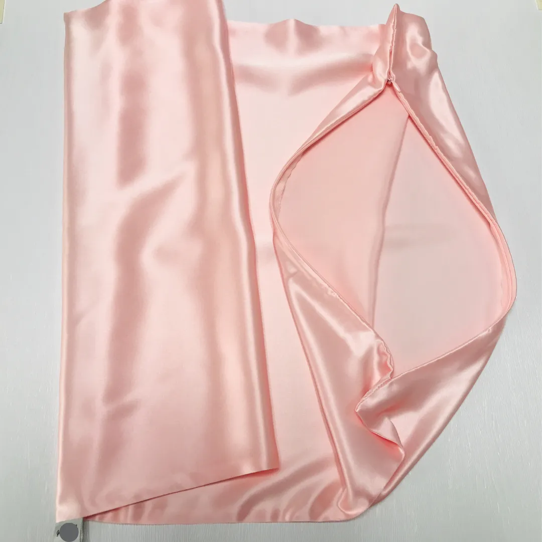 Custom Wholesale Silk Pillowcase 19 Momme Zipper Closure - 50×70cm