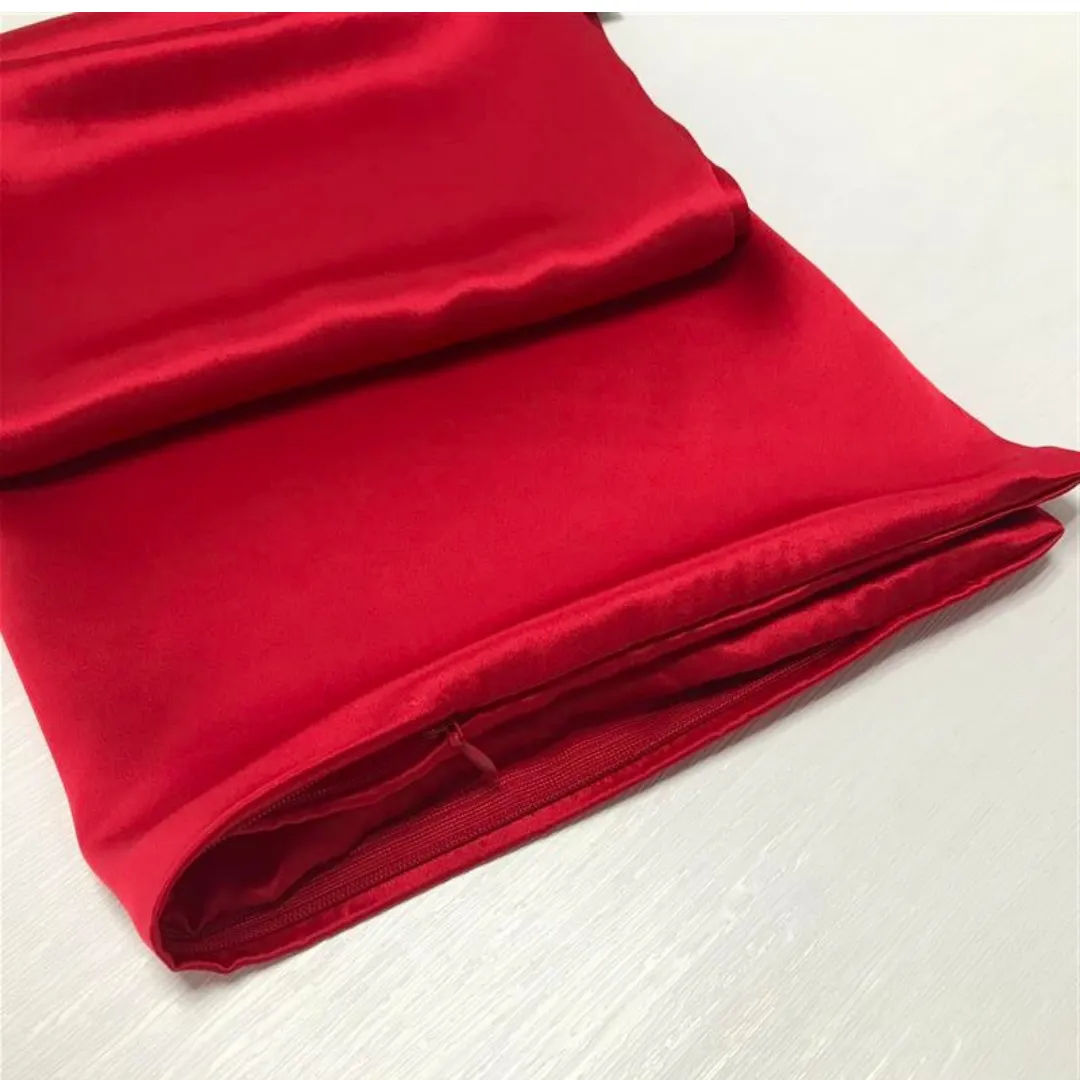 Custom Wholesale Silk Pillowcase 19 Momme Zipper Closure - 50×70cm