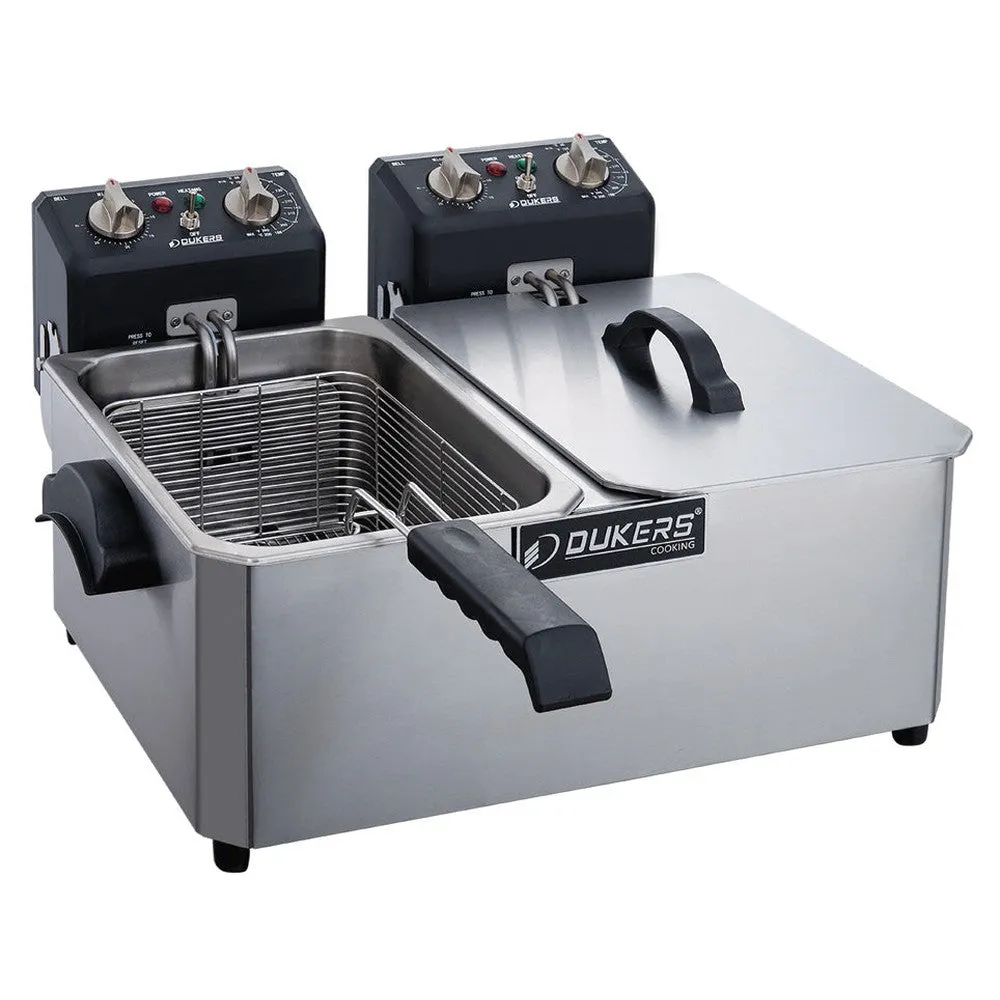 DCF10ED 20lb Two Basket Electric Countertop Fryer