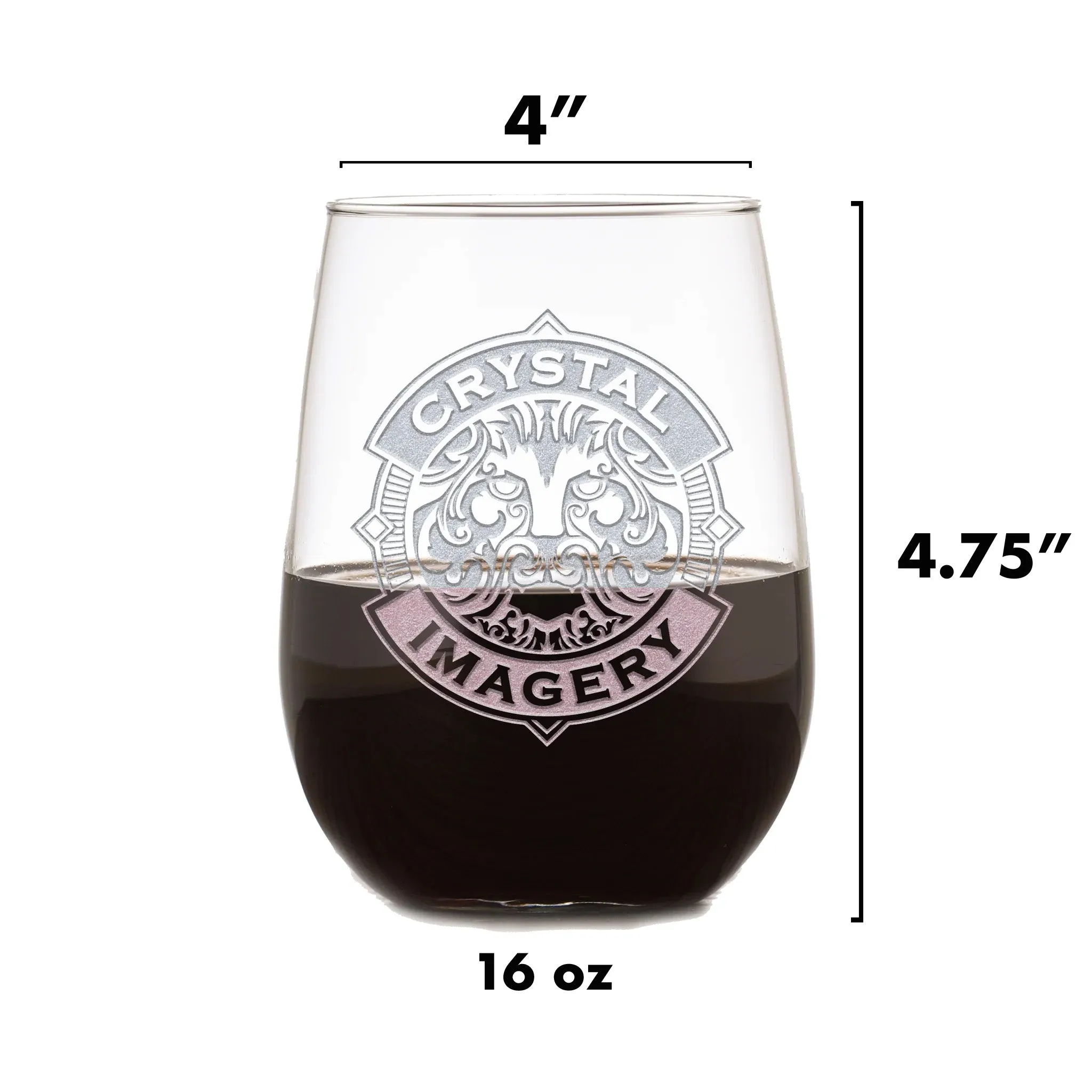 Deep Engraved Air Force Stemless Wine