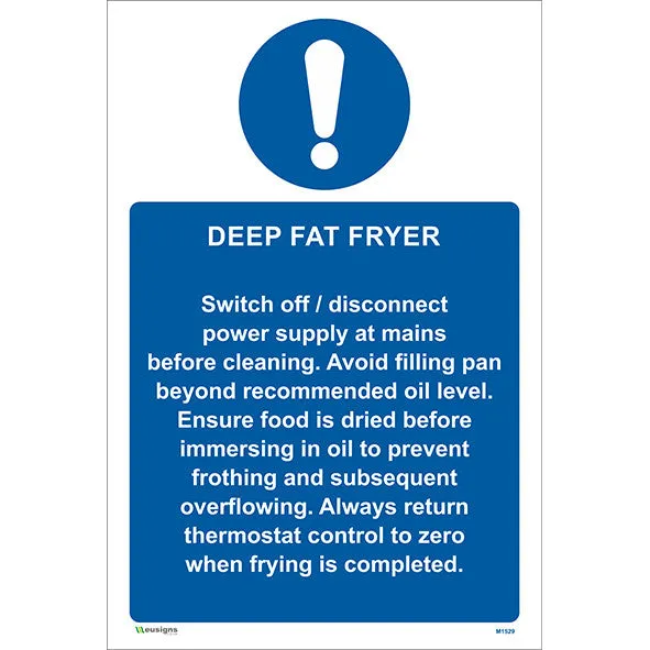 Deep Fat Fryer Sign/Large Sign