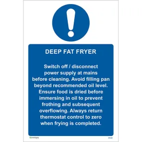 Deep Fat Fryer Sign/Large Sign