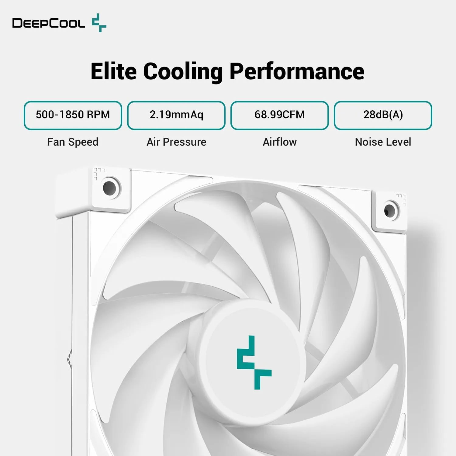 DeepCool AK620 White 白色 CPU Cooler, FK120 3-in-1 Cooling Fan, 6 Copper Heatpipes, 260W TDP (AIRDC-AK620-WH)