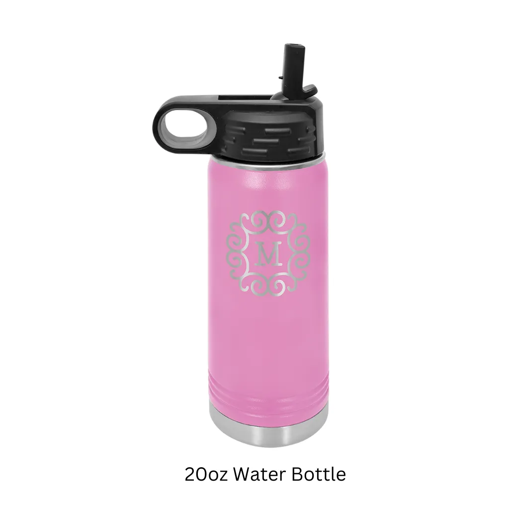 Design Your Own Etched 20oz or 32oz Water Bottle