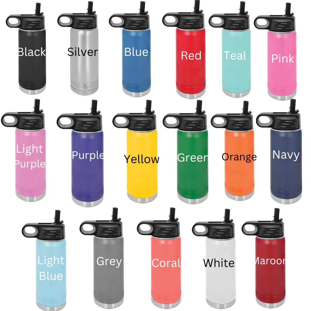 Design Your Own Etched 20oz or 32oz Water Bottle