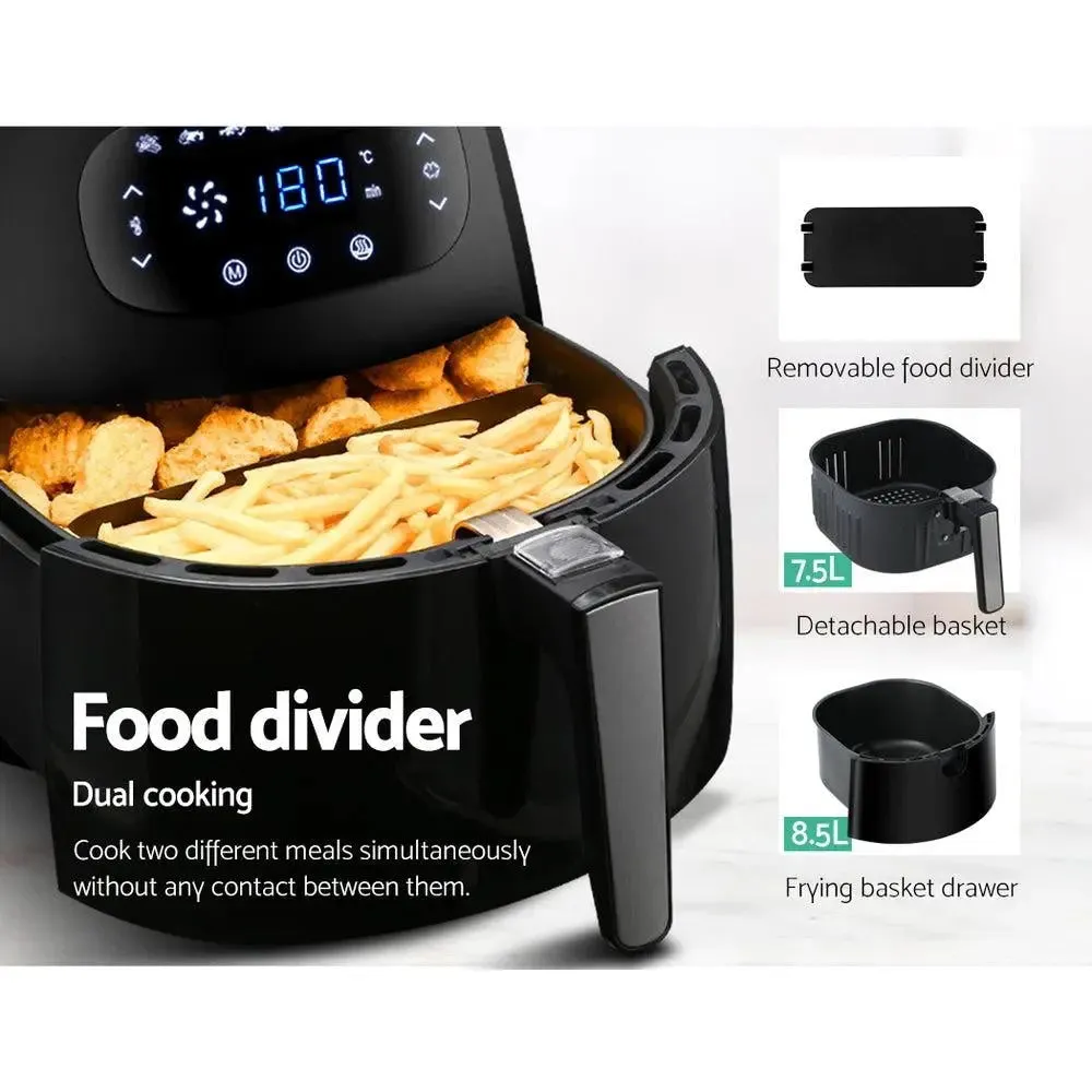 Devanti Air Fryer 8.5L LCD Digital Oil Free Deep Frying Cooker