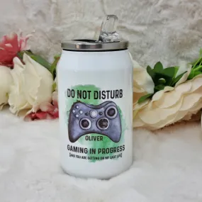 Do Not Disturb Gamer Water Bottle Can