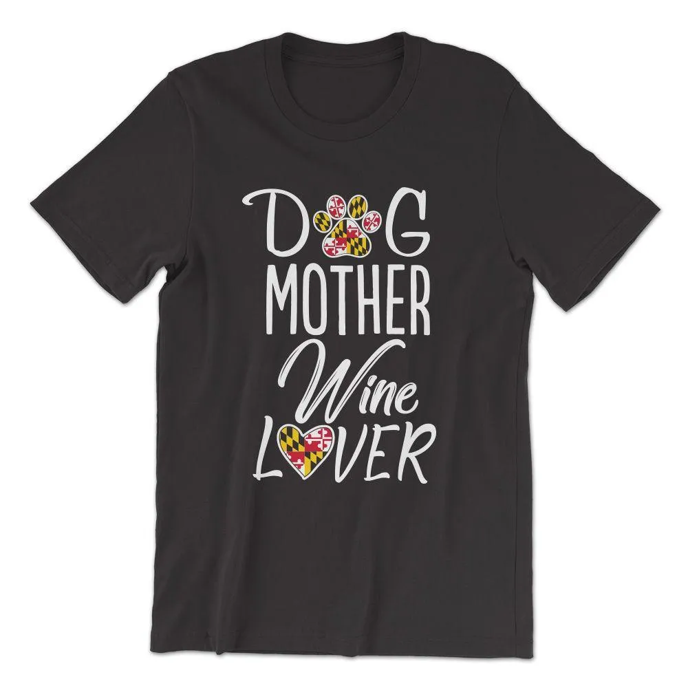 Dog Mother Wine Lover (Vintage Black) / Shirt