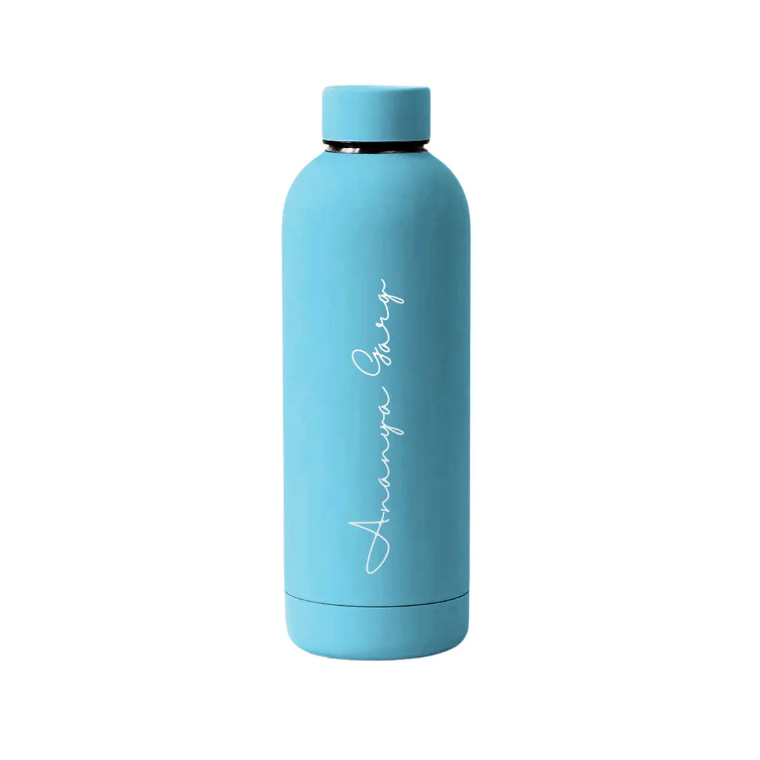 Double Insulated Water Bottle with Name 500ml Stainless Steel Bottles for Office Home Travel- BPA Free, Leakproof