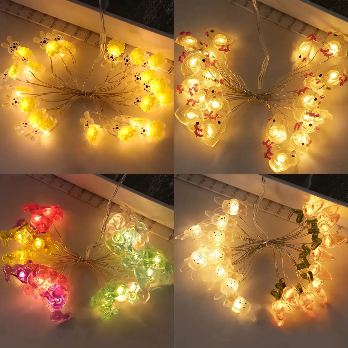 Easter Cartoon Themed LED String Lights