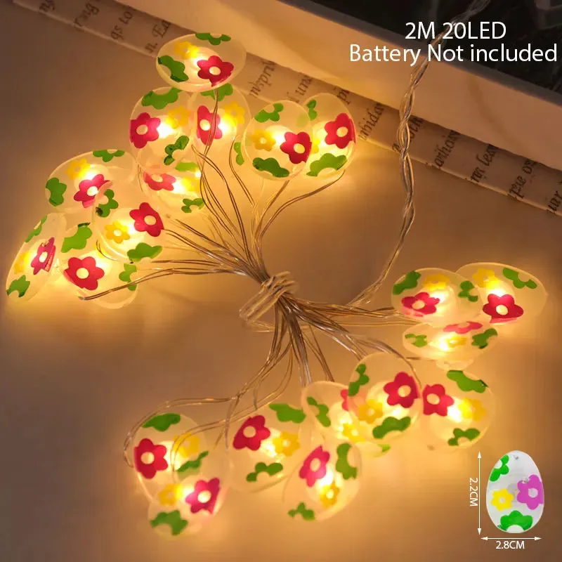 Easter Cartoon Themed LED String Lights