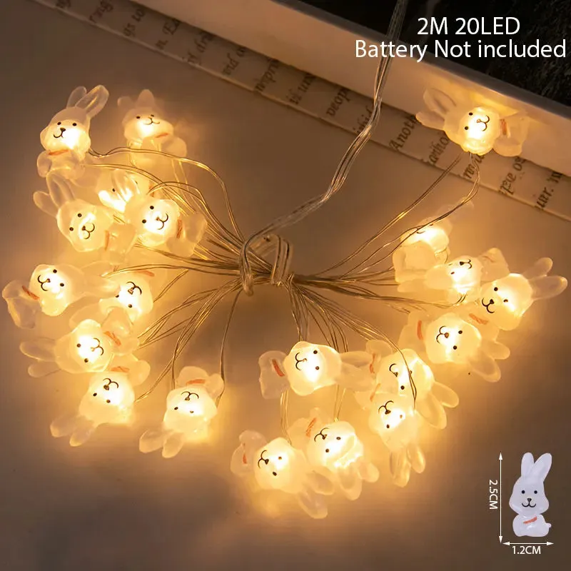 Easter Cartoon Themed LED String Lights