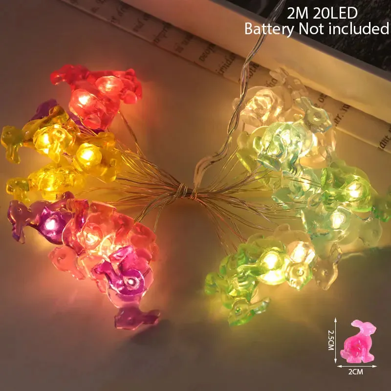 Easter Cartoon Themed LED String Lights