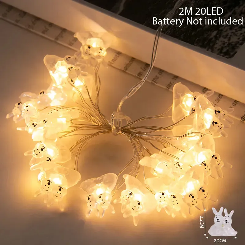 Easter Cartoon Themed LED String Lights