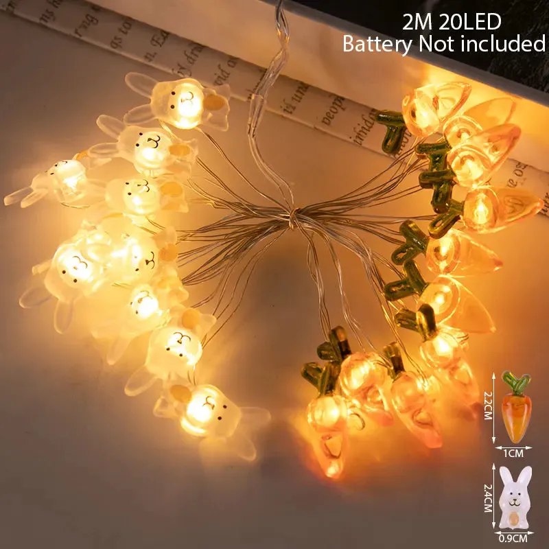 Easter Cartoon Themed LED String Lights