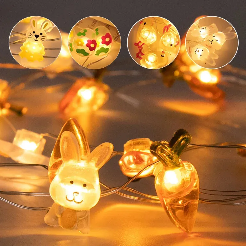 Easter Cartoon Themed LED String Lights