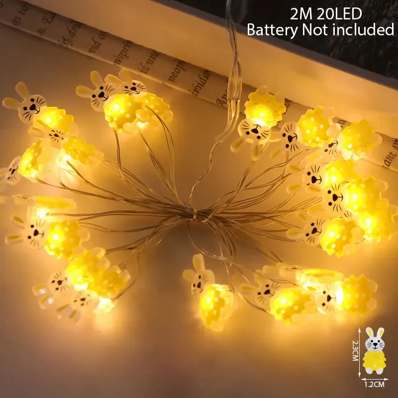 Easter Cartoon Themed LED String Lights