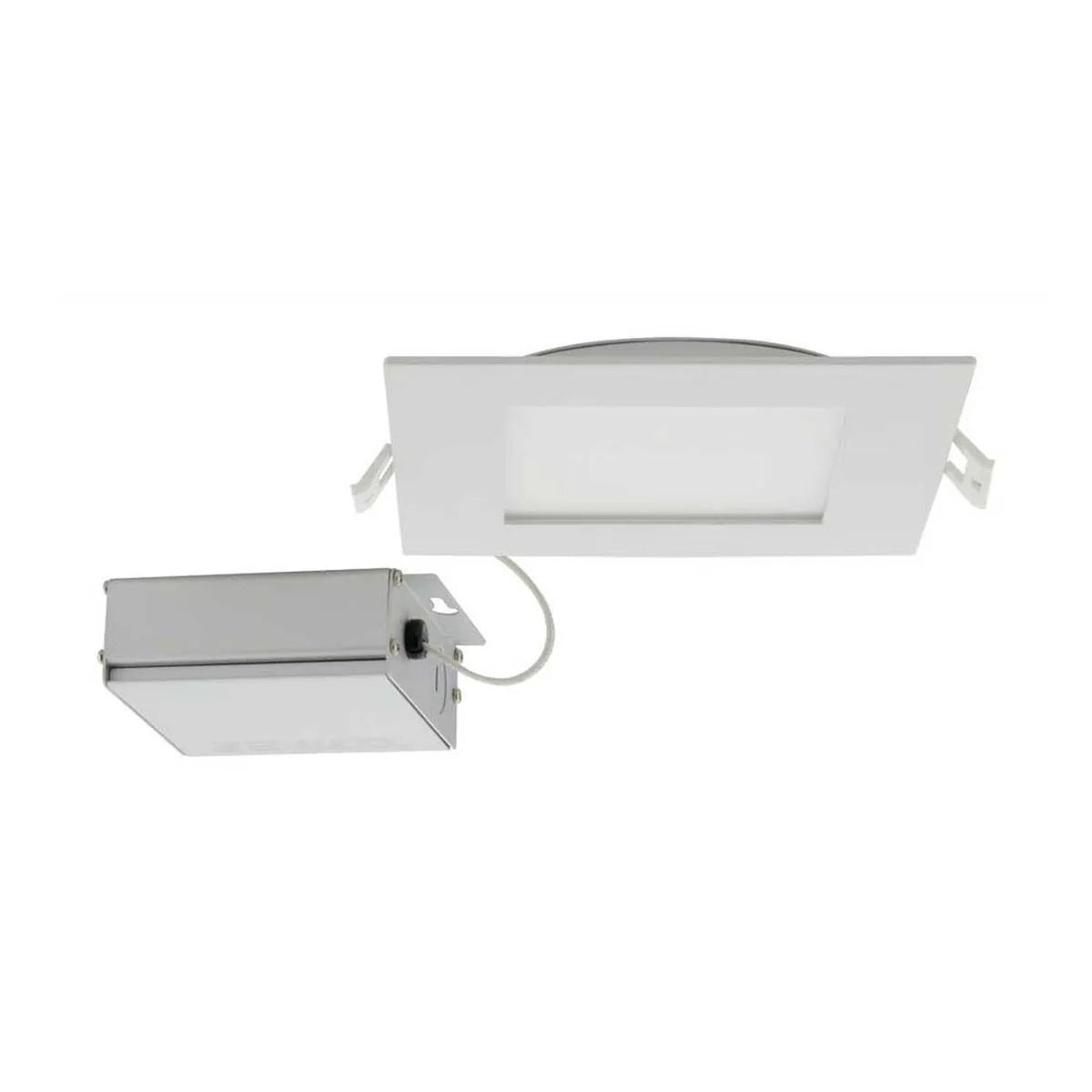 Edge-Lit 6 Inch Square Canless LED Recessed Light, 12 Watts, 700 Lm, 27K|30K|35K|40K|50K