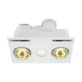 Eglo Heatflow 2 Bathroom Heater Exhaust Fan Light