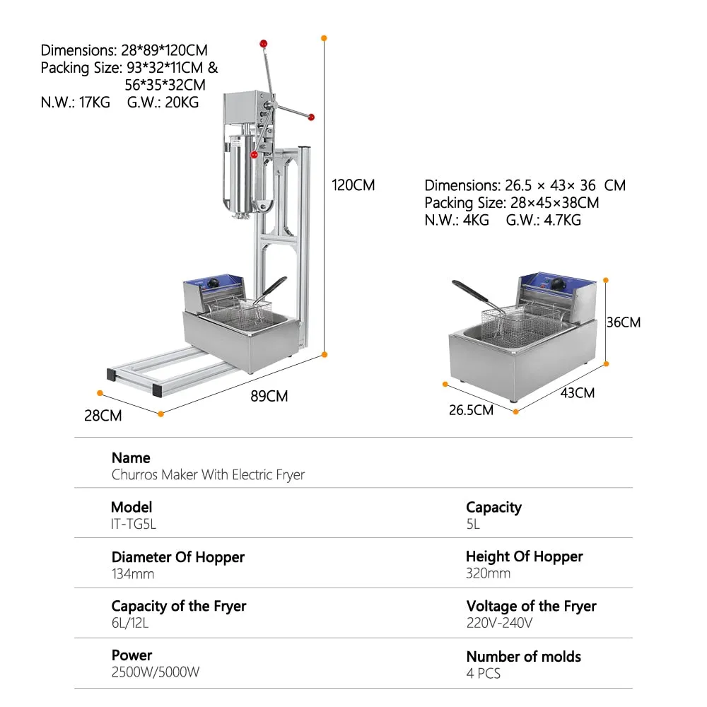 Electric Churro Machine Commercial Churro Maker Spanish Churro Machine