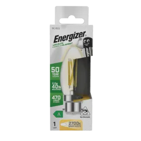 Energizer CANDLE B22 LED Bulb - 2.2w - 6500K- 470lm