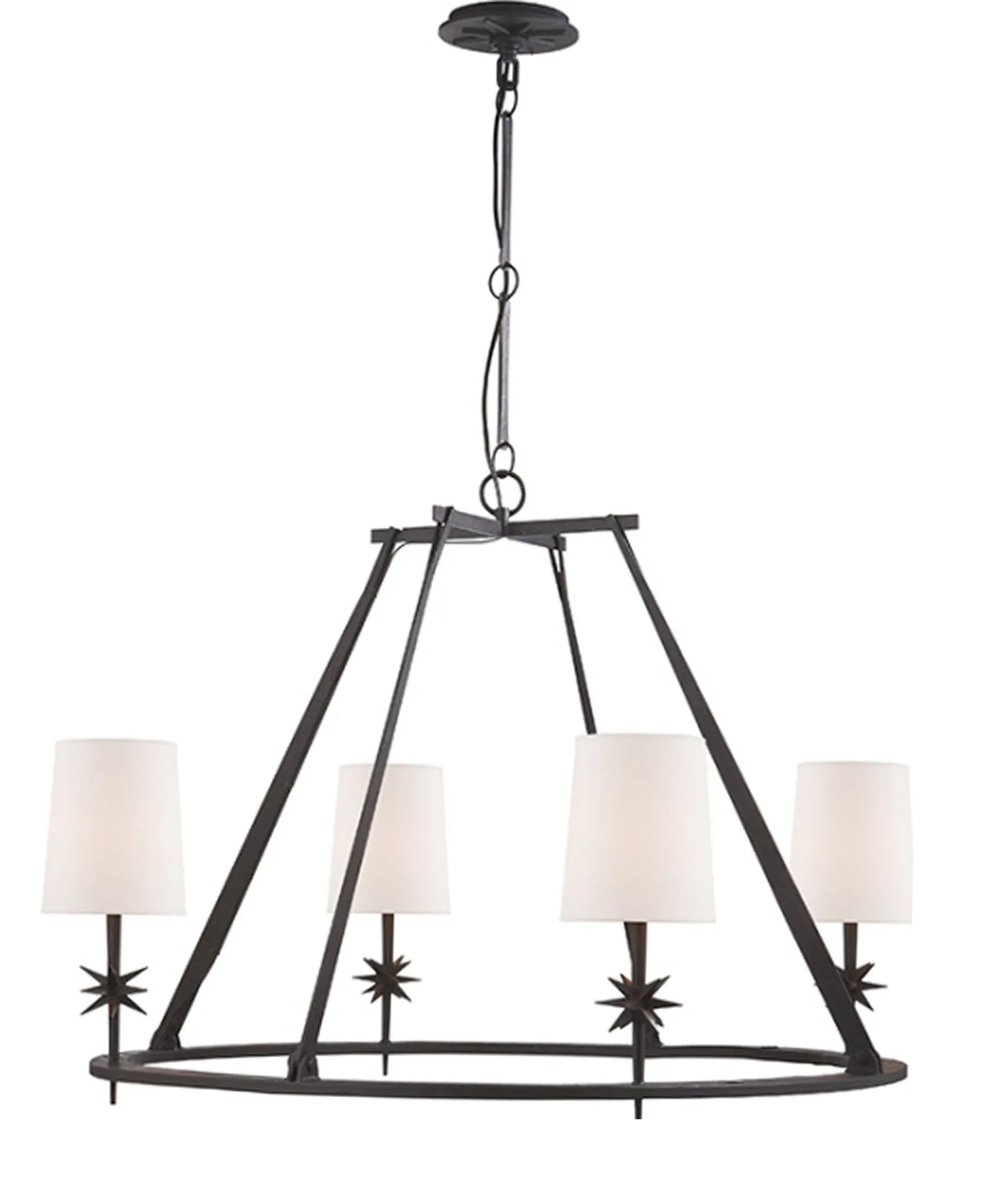 Etoile Round Chandelier, Black