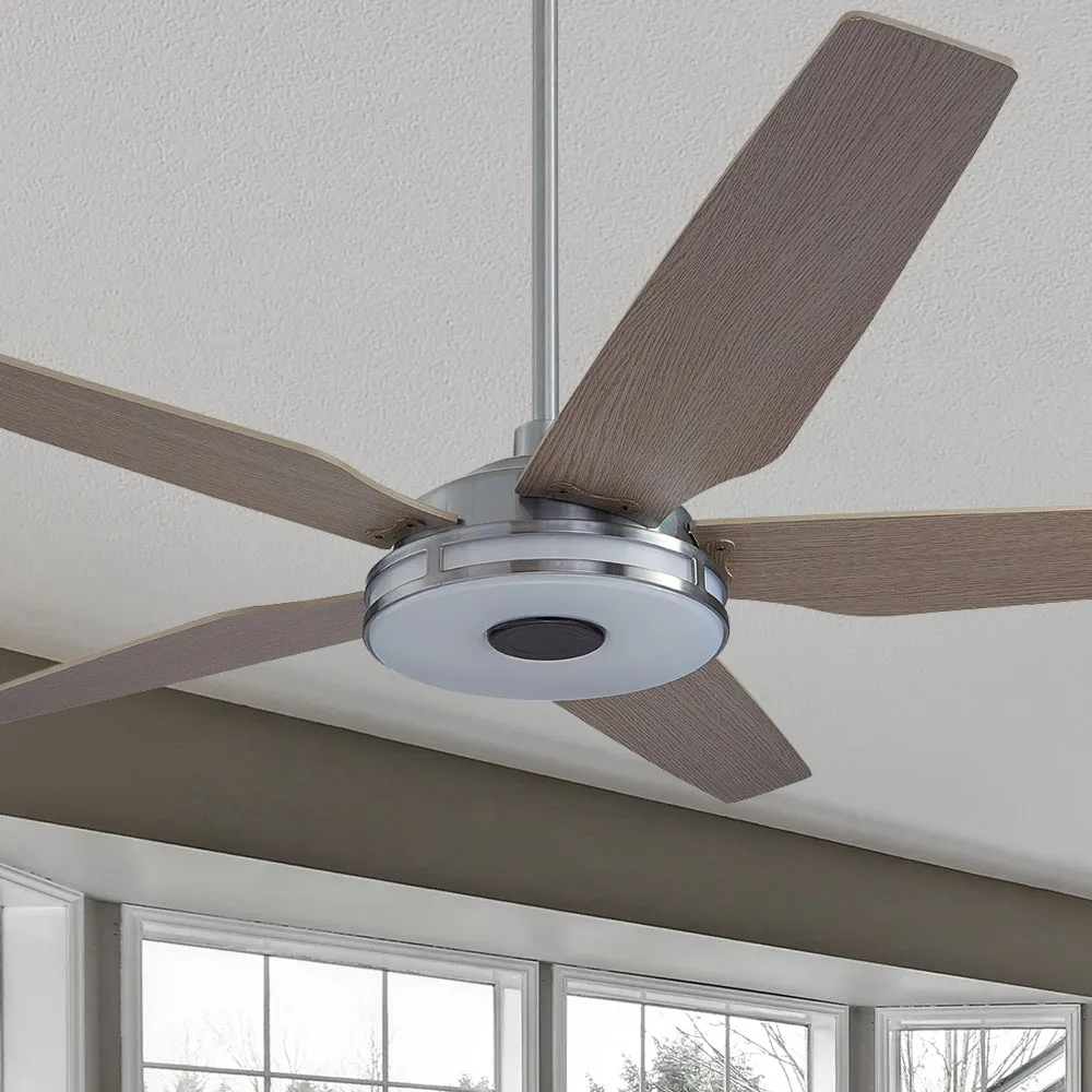 Explorer Smart Fan with LED Light and Remote Outdoor/Indoor 52 inch