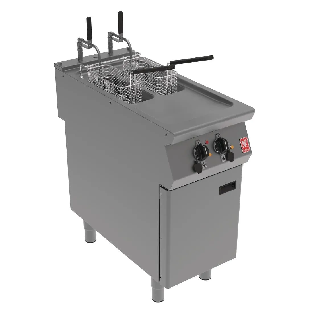 FA516 Falcon F900 Twin Pan, Twin Basket Electric Fryer on Feet E9342F2