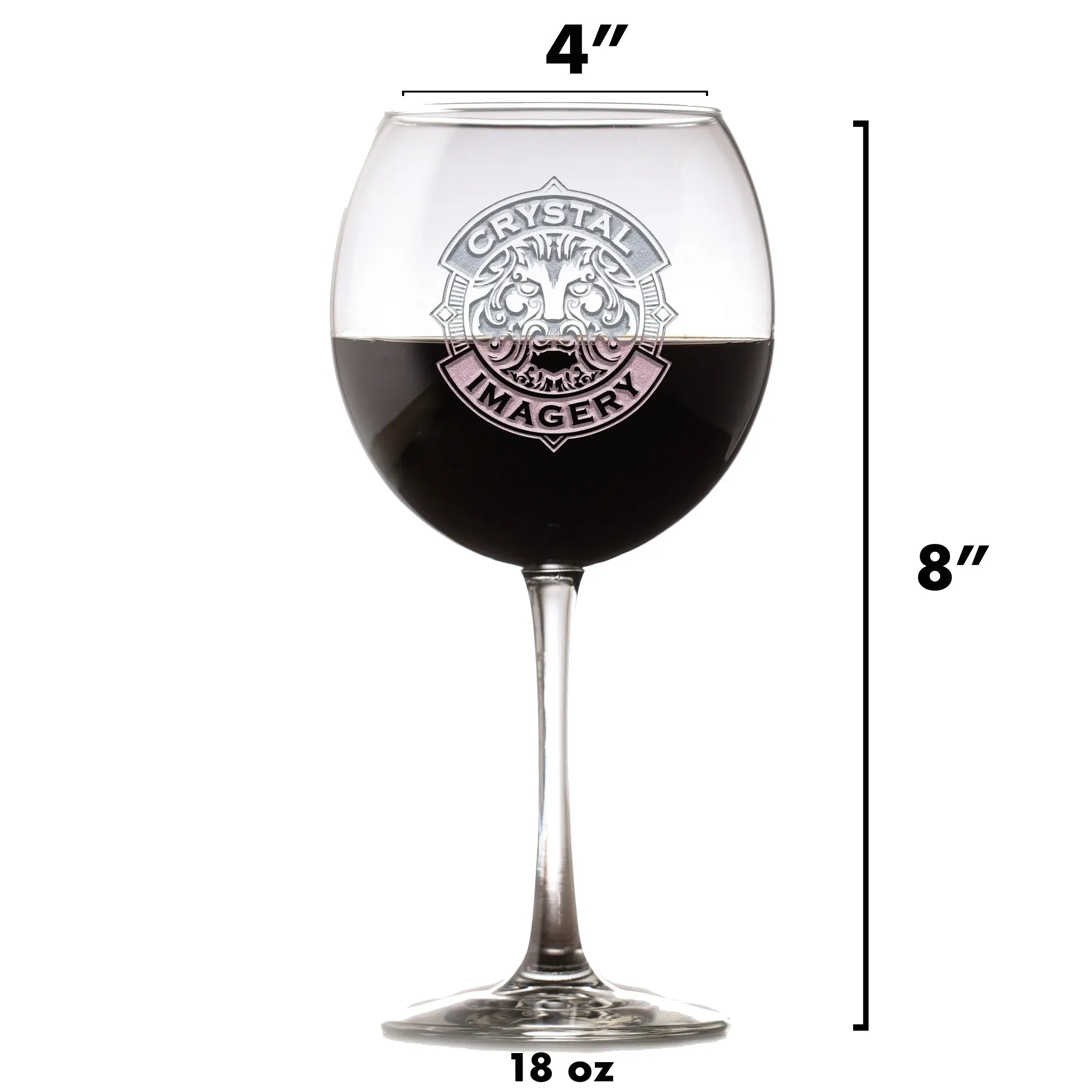 Family Crest Red Wine Glass