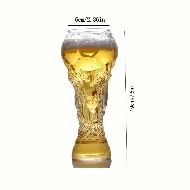 Footballinspired Beer Glass for Bars Clubs Restaurants and Home