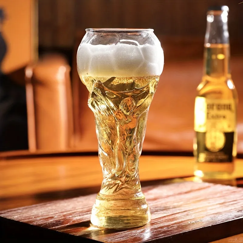 Footballinspired Beer Glass for Bars Clubs Restaurants and Home