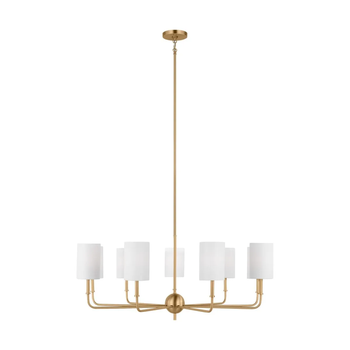 Foxdale 9 Lights LED Chandelier Satin Brass finish