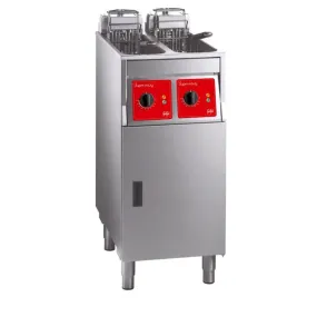 FriFri Super Easy 422 Electric Free-Standing Twin Tank Fryer with Filtration 2 Baskets 2x 7.5kW - Three Phase - HS062-3PH