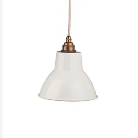 Fritz Fryer Moccas Industrial Pendant Light - White