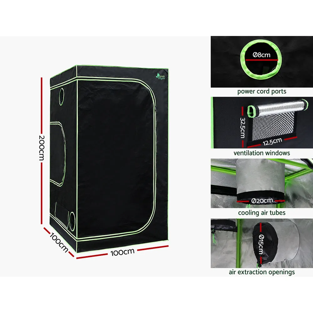 Full Spectrum Grow Tent Kit, 2200W LED, Steel Frame - Greenfingers