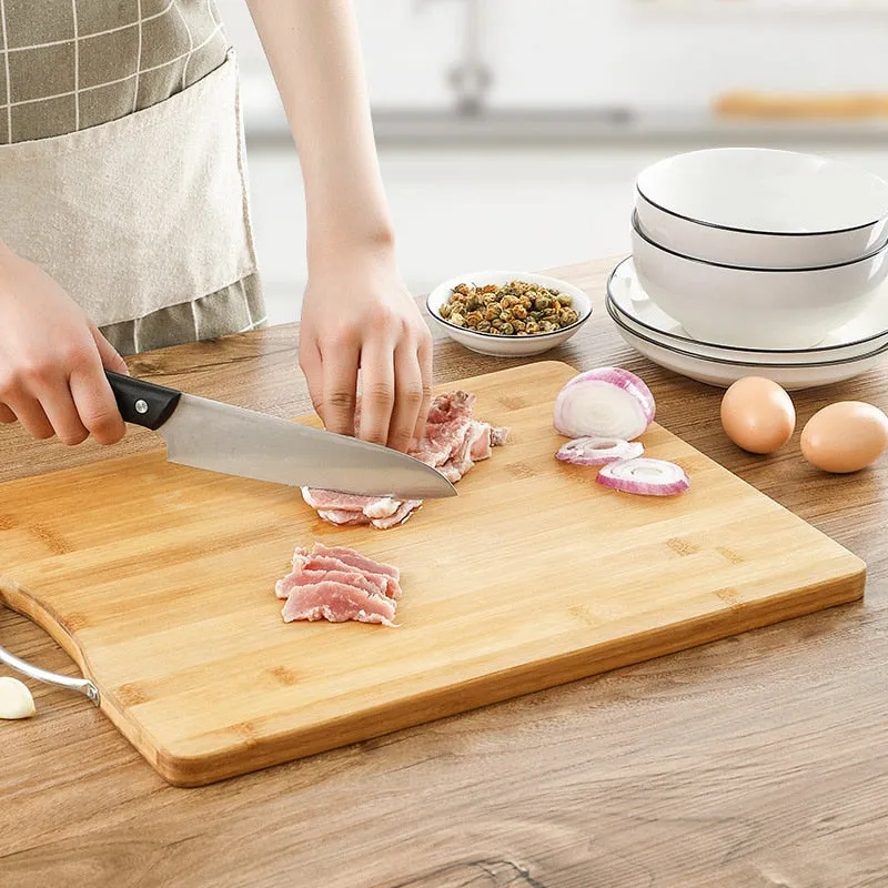 Funki Buys | Cutting Boards | Wooden Kitchen Cutting Board with Handle