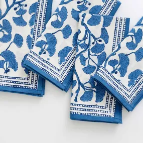 Ginkgo Blue Napkin | Set of 4