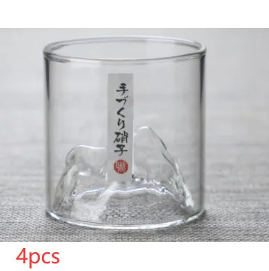 Glass Mountain View Household Water Cup