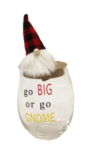 Gnome Wine Glass-FINAL SALE