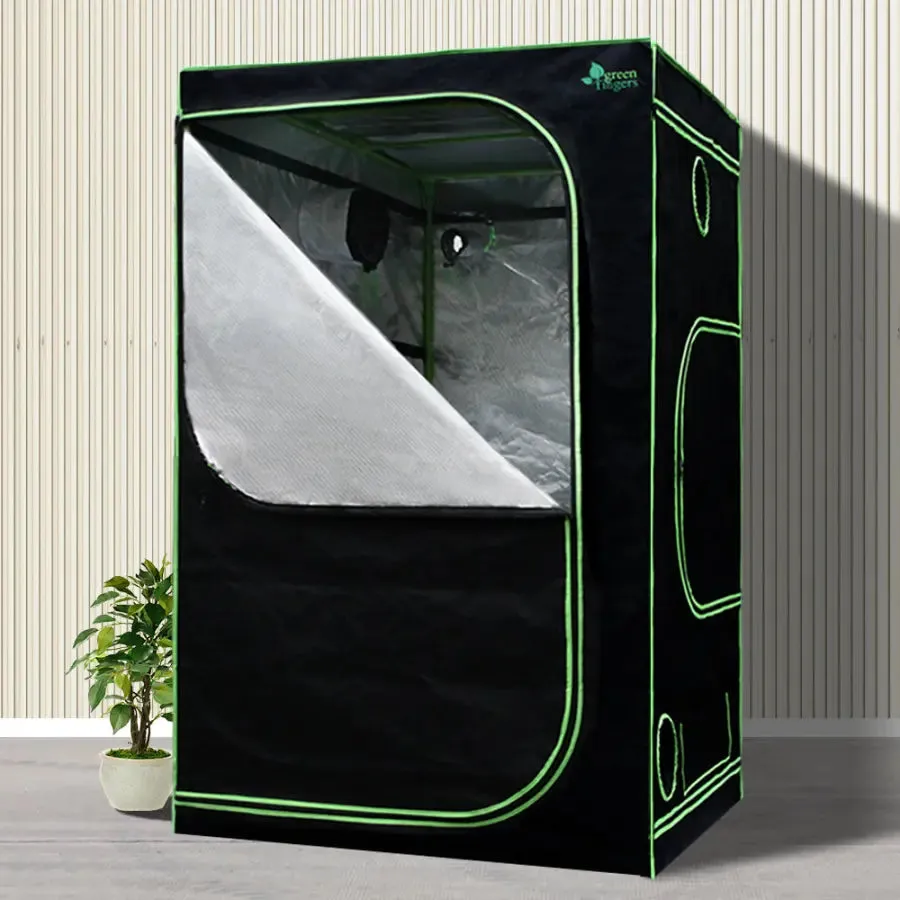 Green Fingers Grow Tent 1200W LED Grow Light 120X120X200cm Mylar 6" Ventilation