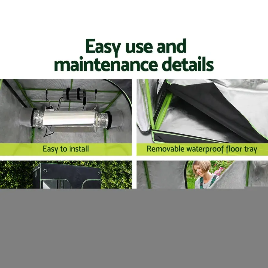 Green Fingers Grow Tent 2200W LED Grow Light Hydroponic Kit System 2.4x1.2x2M