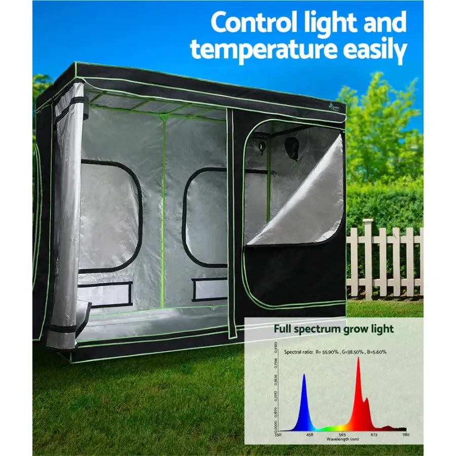 Green Fingers Grow Tent 4500W LED Grow Light Hydroponics Kits System 2.4x1.2x2M