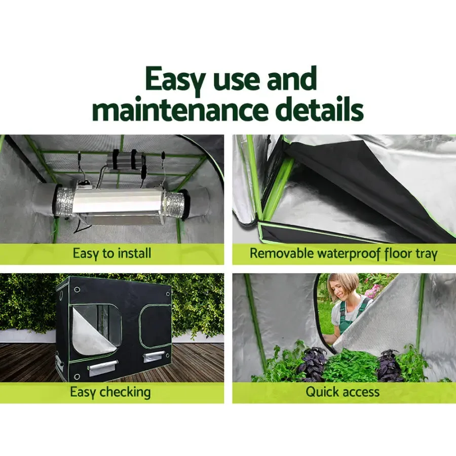 Green Fingers Grow Tent 4500W LED Grow Light Hydroponics Kits System 2.4x1.2x2M