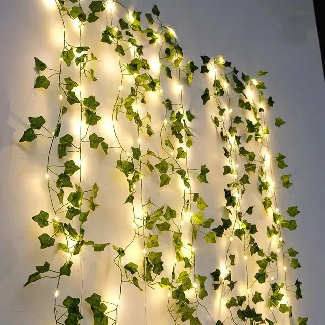 Green Leaf String Lights