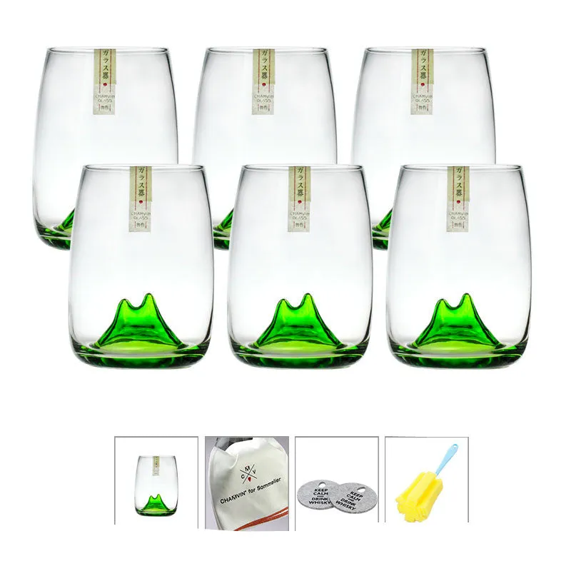 Green Mountain Cup Wine Glass Glass Tea Cup Water Cup