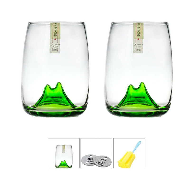 Green Mountain Cup Wine Glass Glass Tea Cup Water Cup