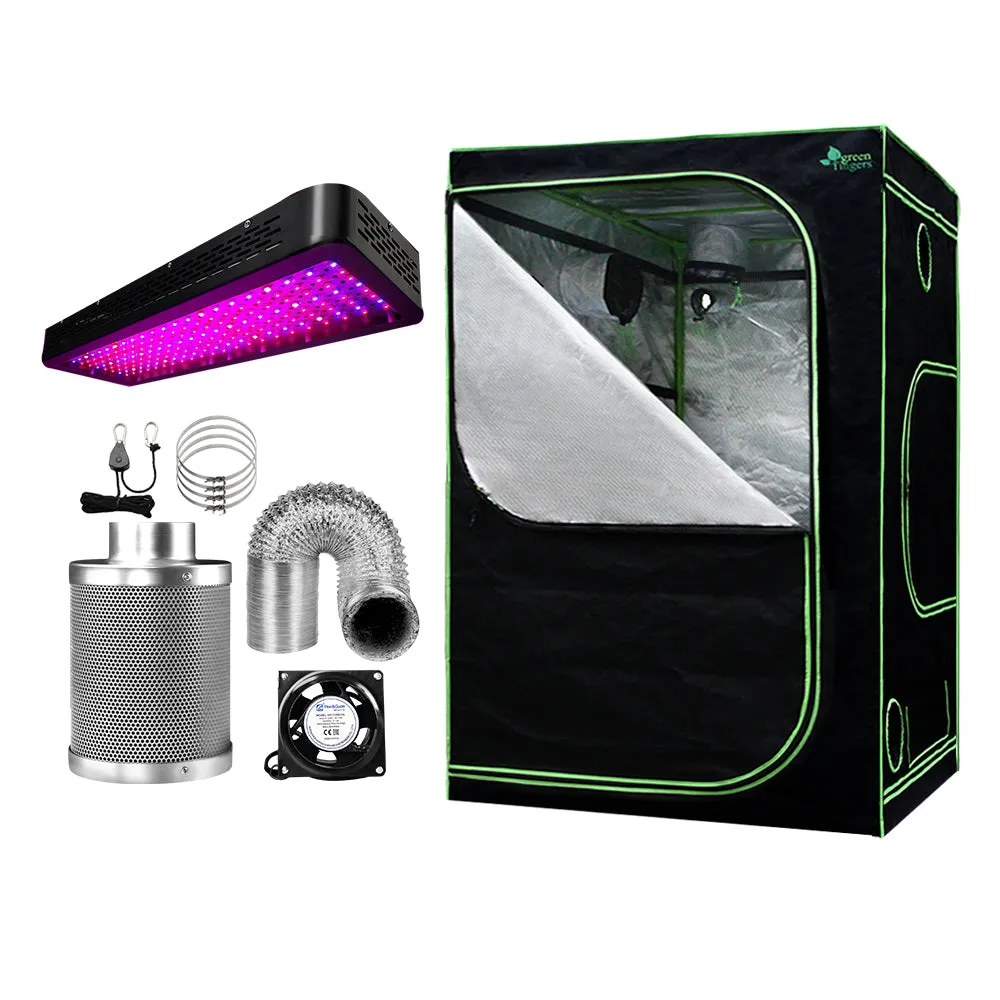 Greenfingers Grow Tent 2000W LED Grow Light 150X150X200cm Mylar 4" Ventilation